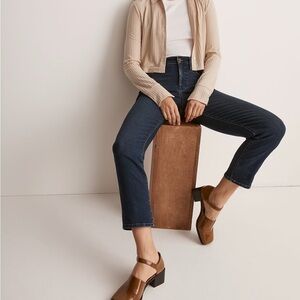 Madewell mid rise stovepipe jeans dahill wash 28